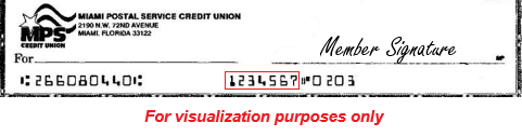 copy of check to use as example